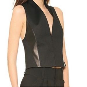 ALICE + OLIVIA Jacqui Leather Vest